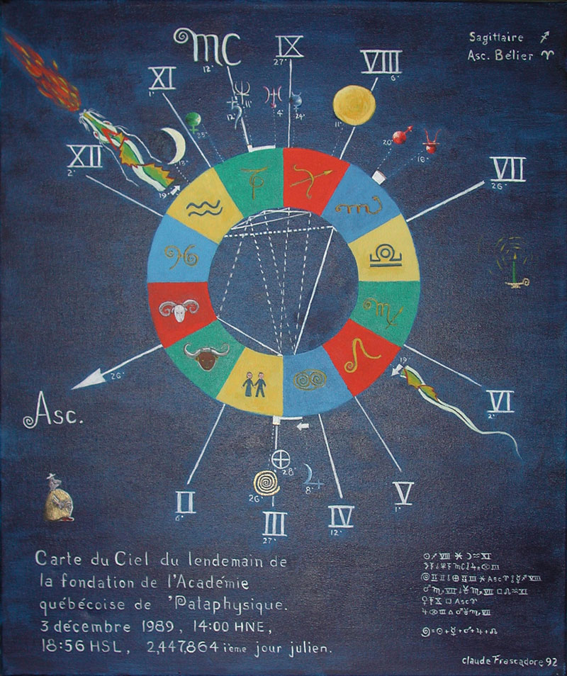 Carte du ciel du lendemain de la fondation de l'AQP (Claude Frascadore)